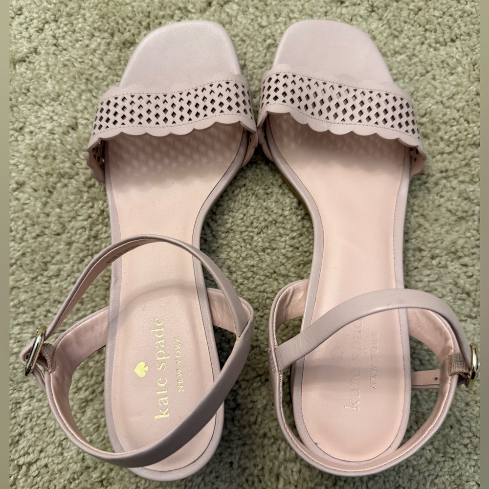 Kate Spade heeled sandals. Size 10.